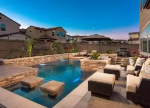 Del Sur Modern Paver Pool Deck